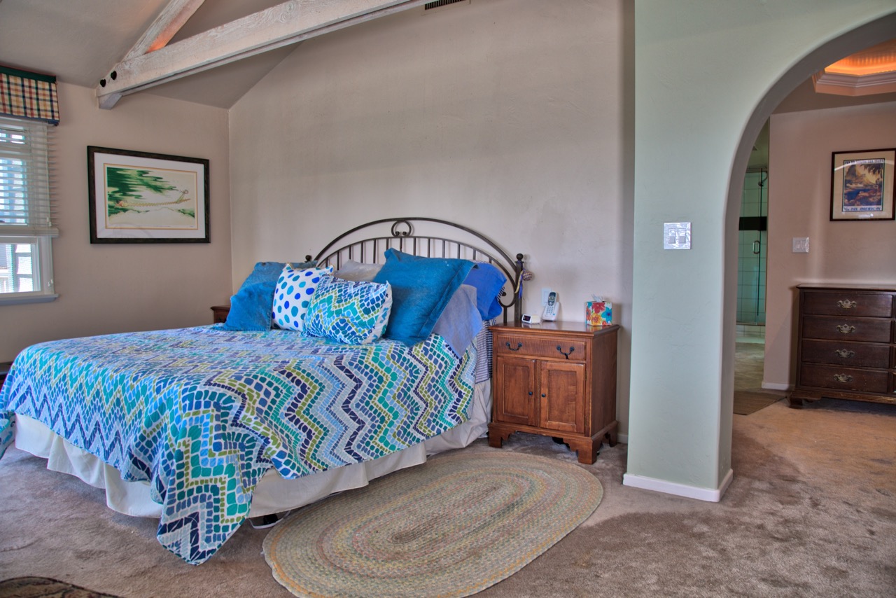 High Ceilings in Master Bedroom